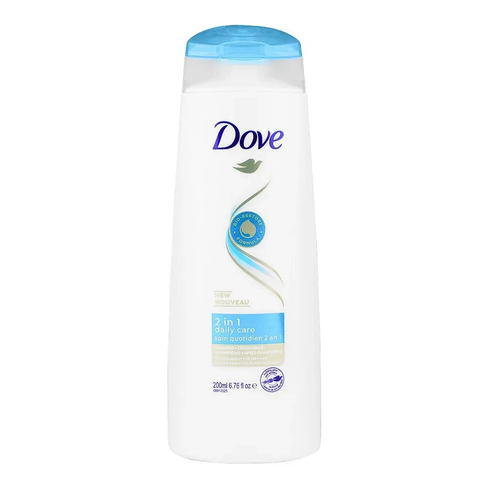 Dove Shampoo Hair Daily Care 2IN1 200ML UAE