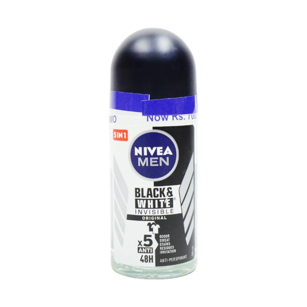 Nivea Roll On Men Black And White Invisible Original 72H 50ML
