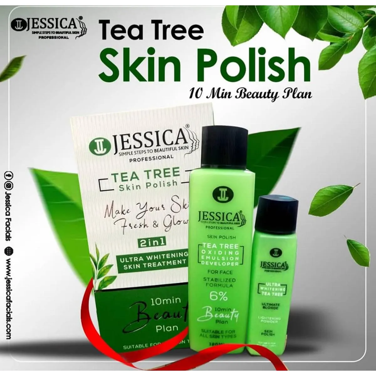 Jessica Skin Polish Developer + Bleach Tea Tree 120ML