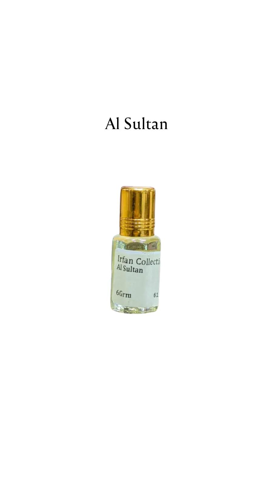 Concentrated Perfume Oil Attar Al Sultan Oriental Charabot 6ML