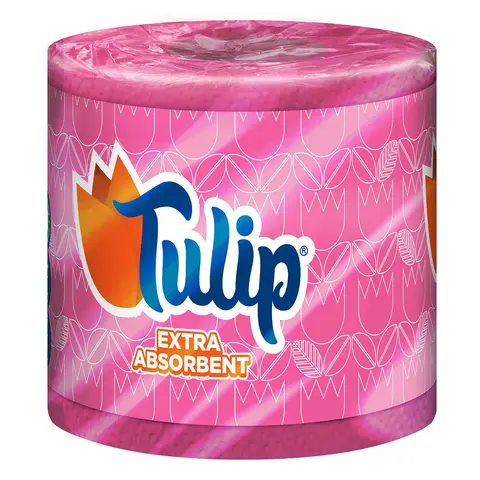 Rose Petal Tulip Tissue Roll Extra Absorbent Pink