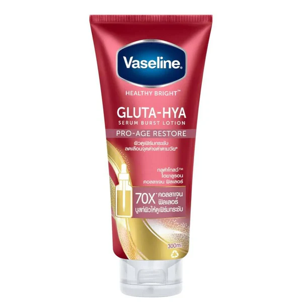 Vaseline Gluta-Hya Serum Burst Lotion Pro Age Restore 300ML