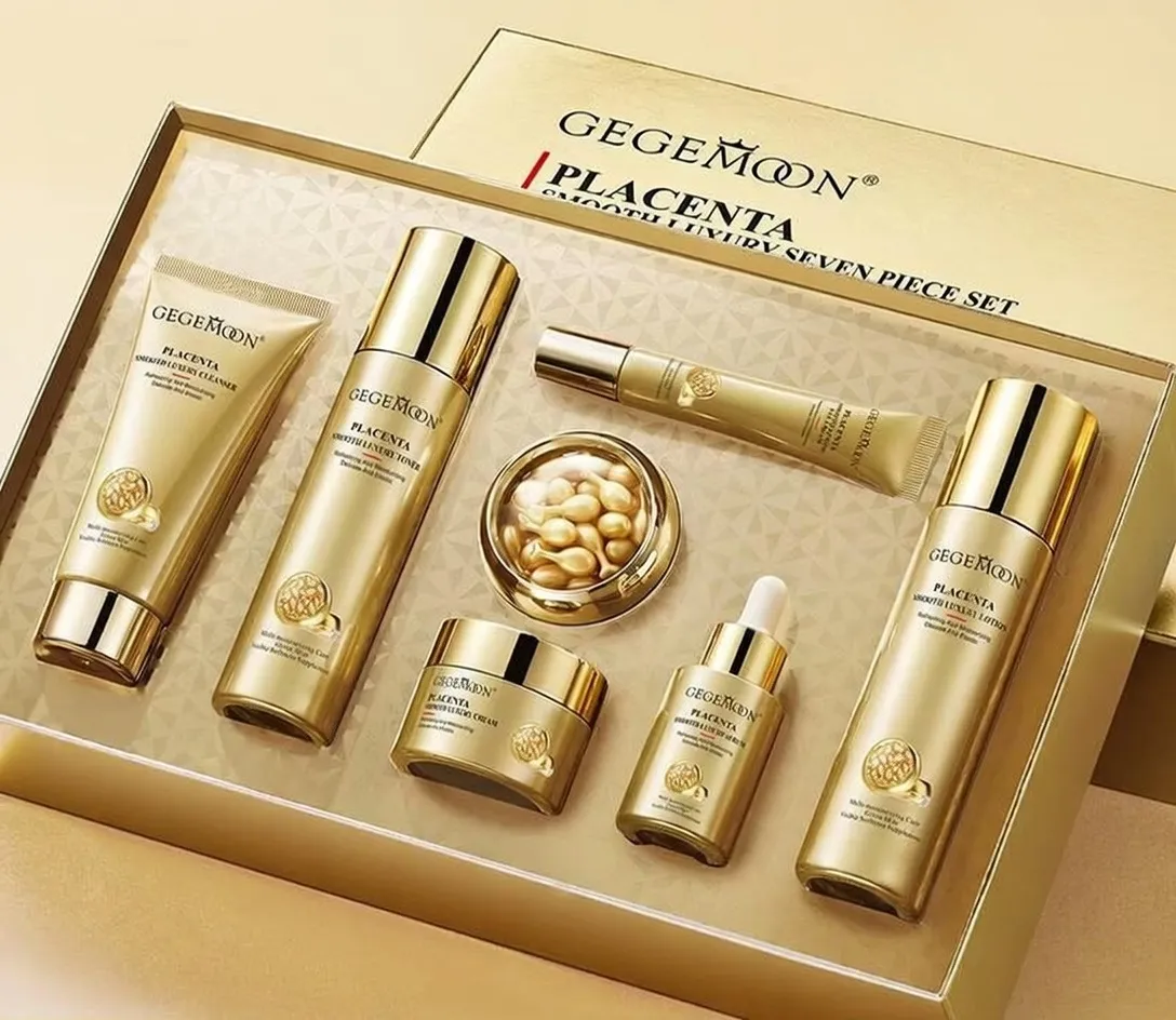 Gegemoon Placenta Smooth Luxury Skin Care Facial Kit 7Pcs