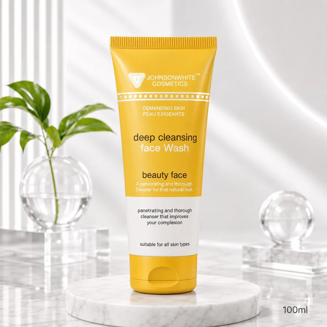 Johnson white Cosmetics Face Wash Deep Cleansing 100ML