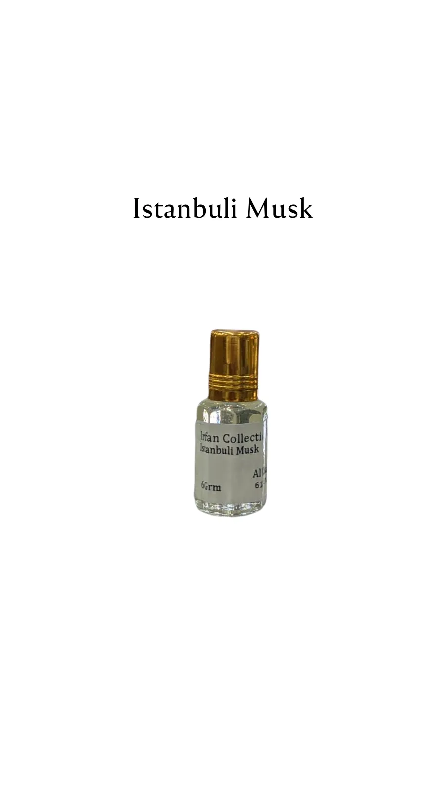Concentrated Perfume Oil Attar Istanbuli Musk Specialities Alkhaleej 6ML