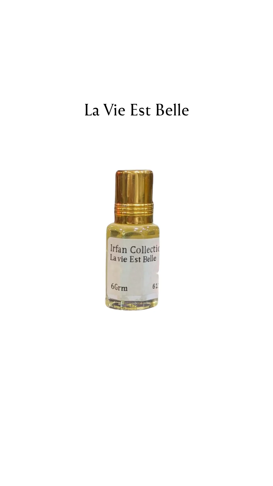 Concentrated Perfume Oil Attar La Vie Est Belle French Lancome Parfex 6ML