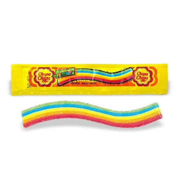 Chupa Chups Sour Belt Jelly Yellow 7G
