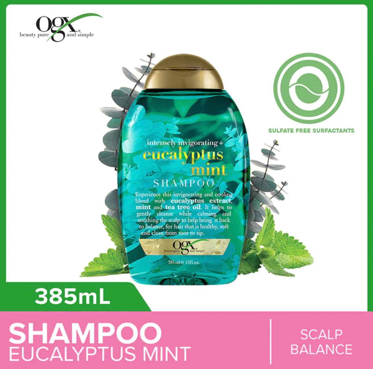 OGX Conditioner Eucalyptus Mint 385Ml