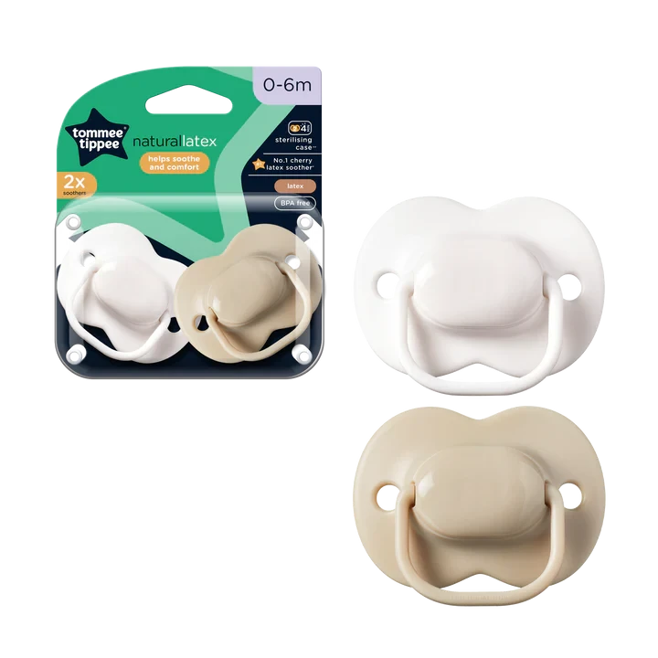 Tommee Tippee Soother 2* Natural Latex 0-6M 433532