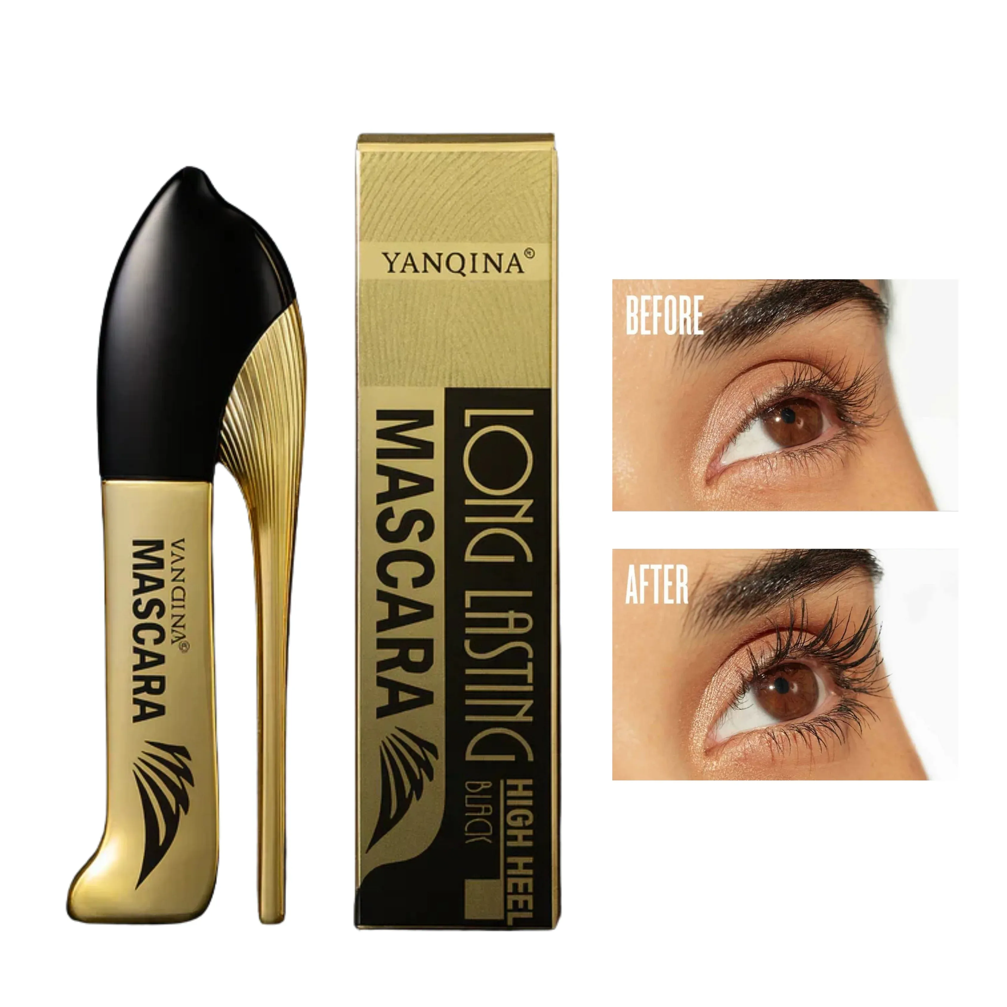 Yanqina Long Lasting High Heel Black Mascara 8859