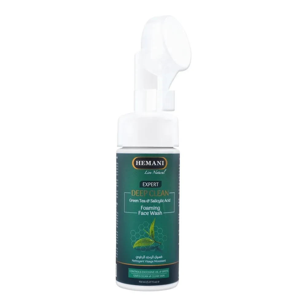 Hemani Face Wash Foaming Green Tea Salicylic Acid 150ML