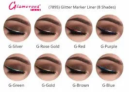 Glamorous Face Liquid Color Eye Liner 8017 G Silver