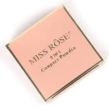 Miss Rose Face Powder 2In1 Pink Metallic 02 7003-051N12