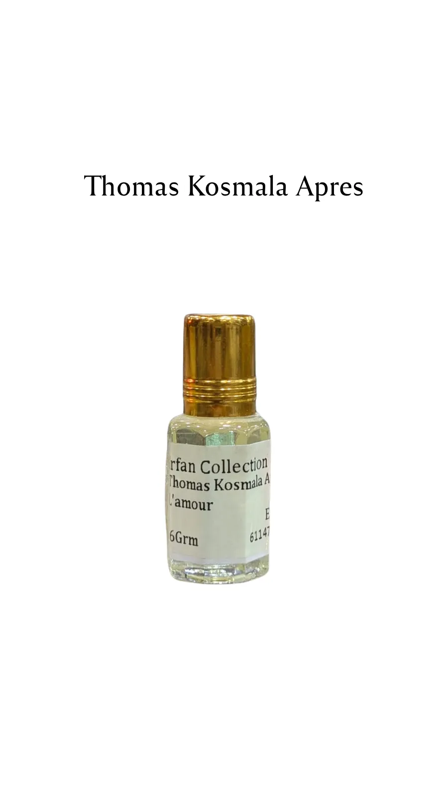Concentrated Perfume Oil Attar Thomas Kosmala Apres L Amour 6ML