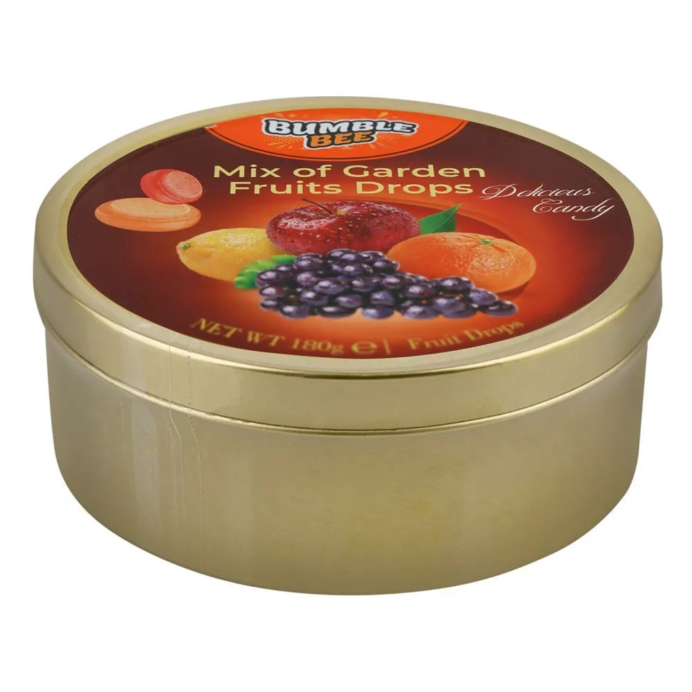Bumble Bee Candy Garden Fruits Mix Drop Tin 180G