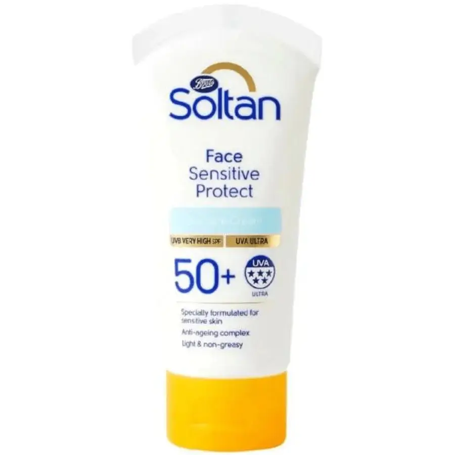 Soltan Sunscreen spf 50+ Face Sensitive Protect 100ML