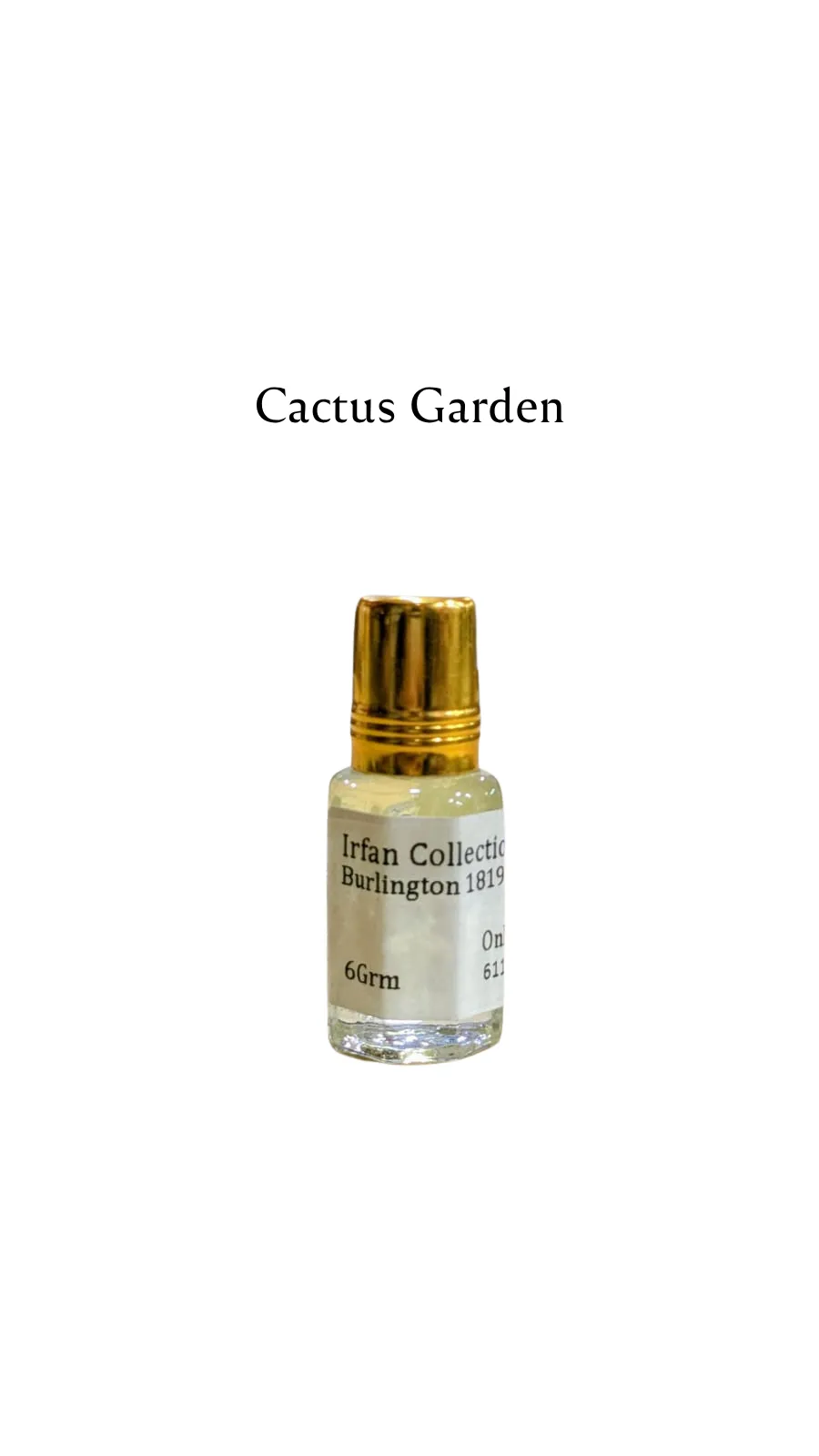 Concentrated Perfume Oil Attar Cactus Garden French Louis Vuitton Only Fragrance 6ML