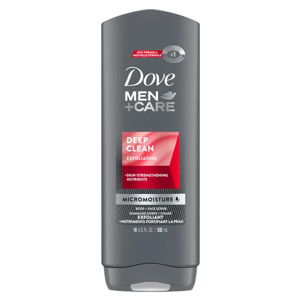 Dove Body Wash  Men Body+Face Scrub Deep 532ML