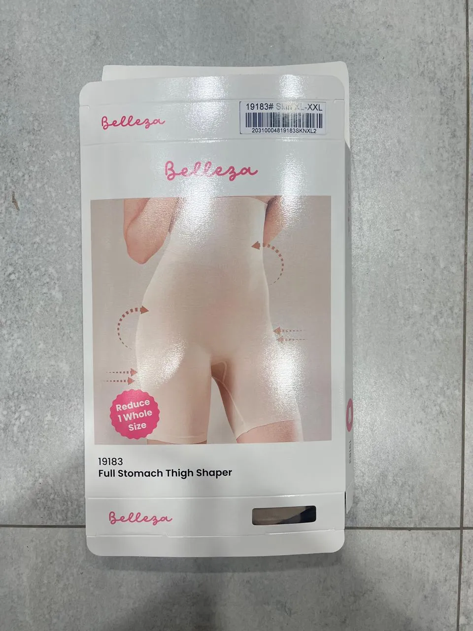 Belleza Body Shaper 19183 Skin Color Full Stomach Thigh XL-XXL