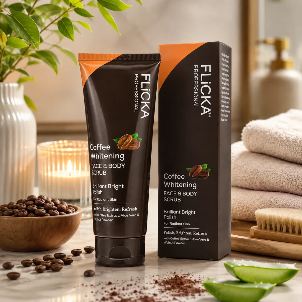 Flicka Professional Face Wash Coffee Skin Brightening 100G