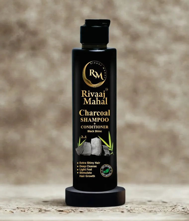 Rivaaj Mahal Shampoo + Conditioner Charcoal 200ML