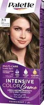 Palette Hair Color Medium Ash Blonde 7-1