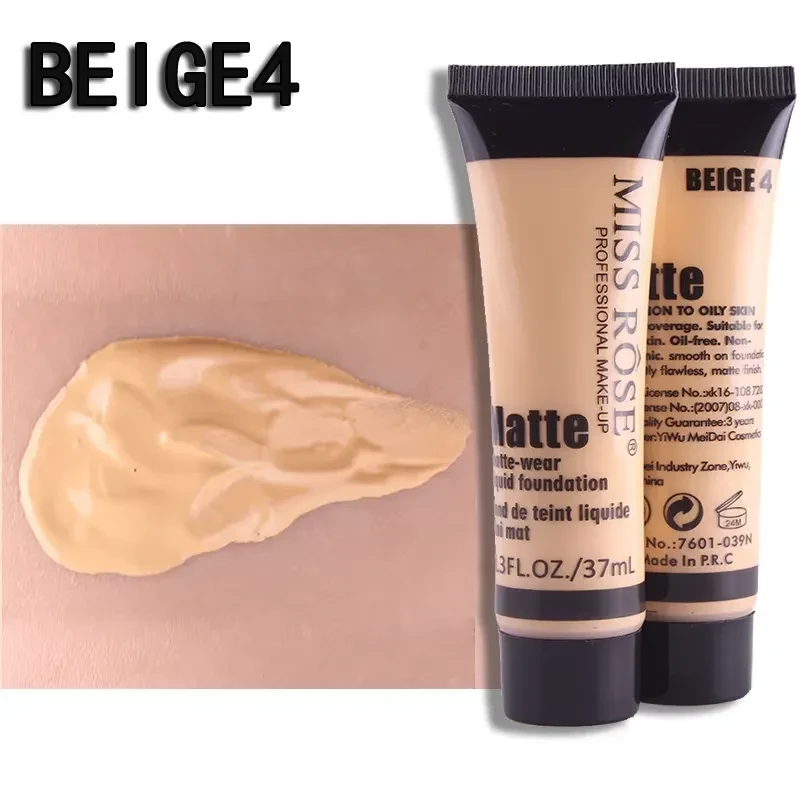 Miss Rose Foundation For All Skin Types Beige 04 7601-070 30ML