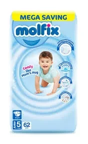 Molfix Baby Diapers XL-5 62P