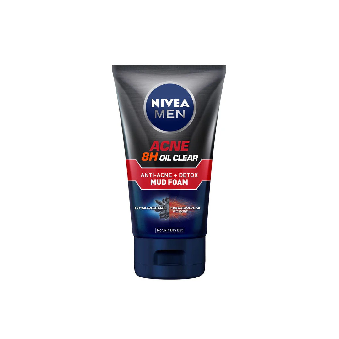 Nivea Face Wash Men Acne Oil Clear Scrub 100ML