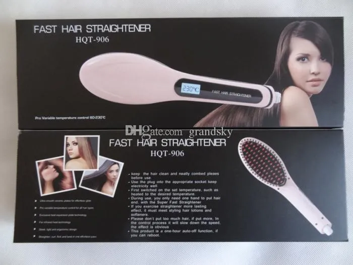 Fast Hair Straightener Electric Comb HQT-906