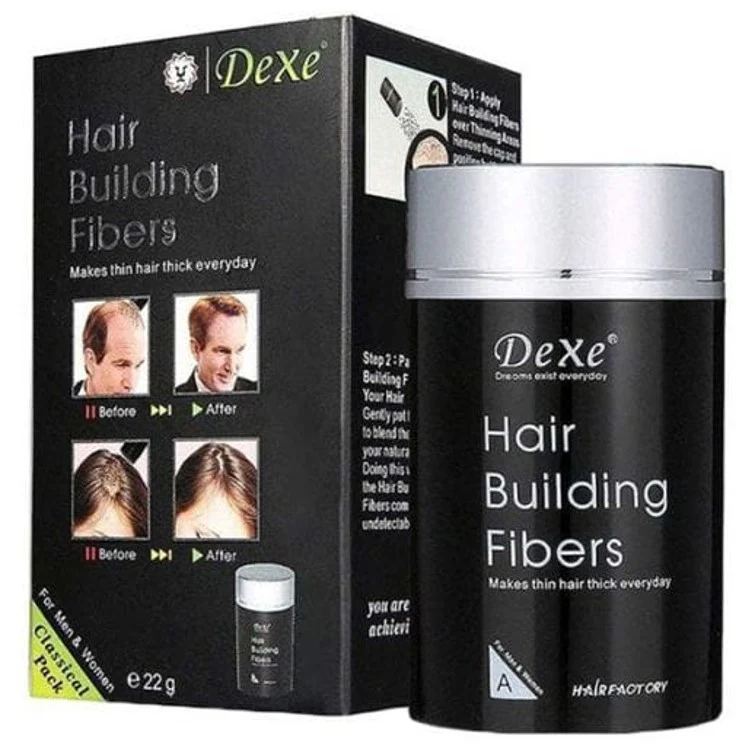 Dexe Hair Building Fibers 4n Medium brown 22g