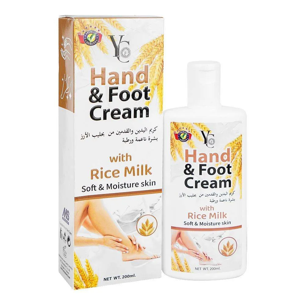 Yc Hand And Foot Cream Rice Milk 200ML