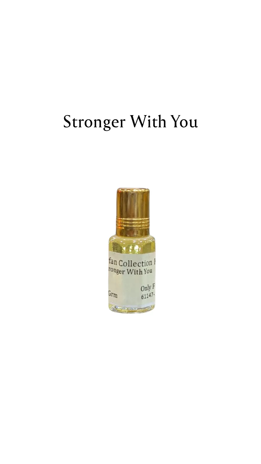 Concentrated Perfume Oil Attar Stronger With You French Giorgio Armani Onlyfans 6ML