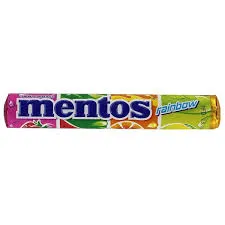 Mentos Chewy Dragees Roll 14s Rainbow
