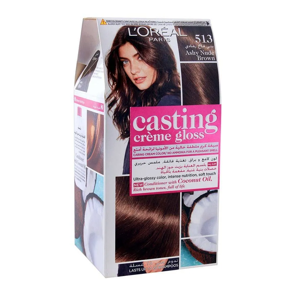 Loreal Casting Hair Color Ashy Nude Brown 513