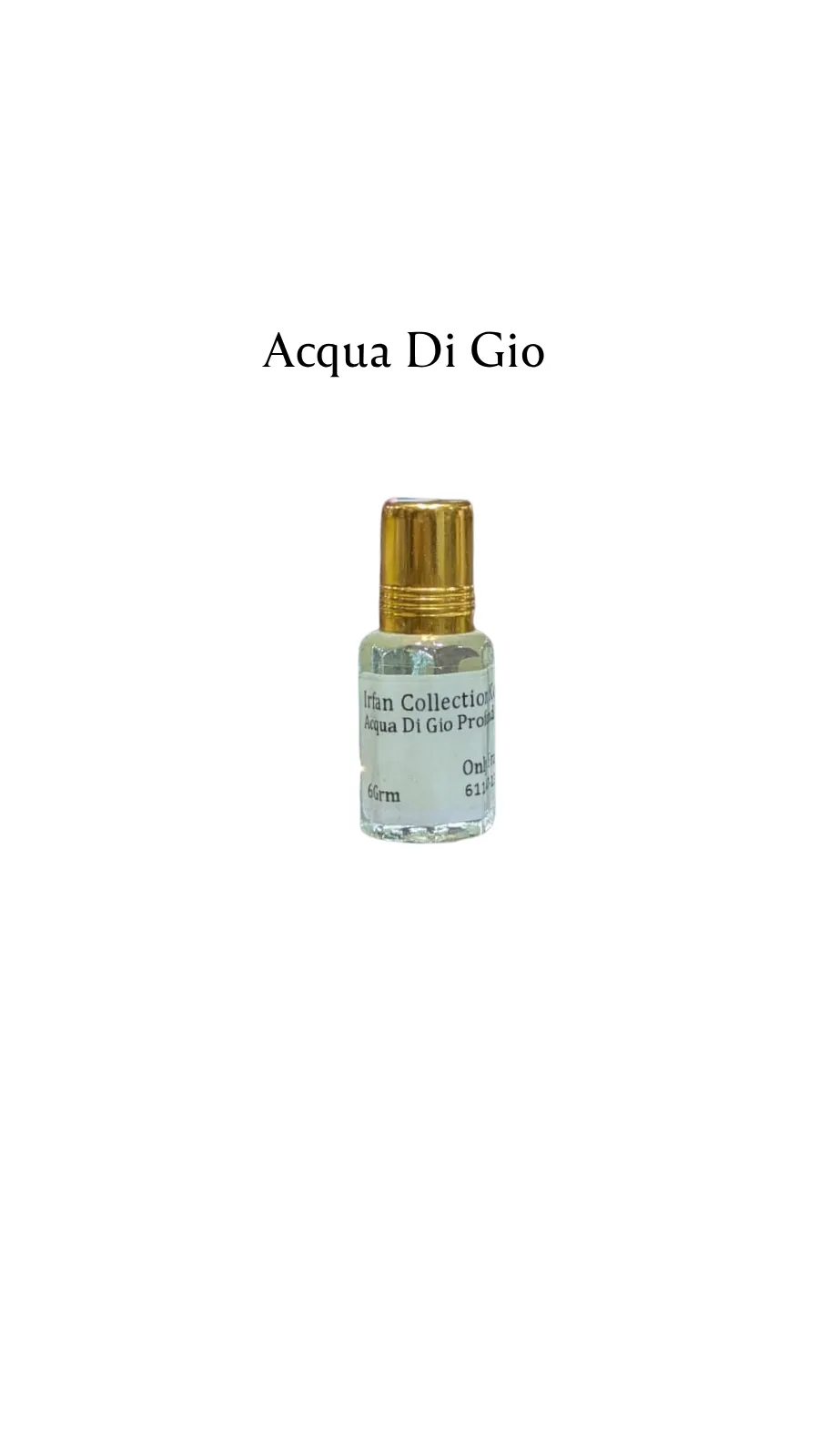 Concentrated Perfume Oil Attar Acqua Di Gio Profondo French Giorgio Armani Only-F 6ML