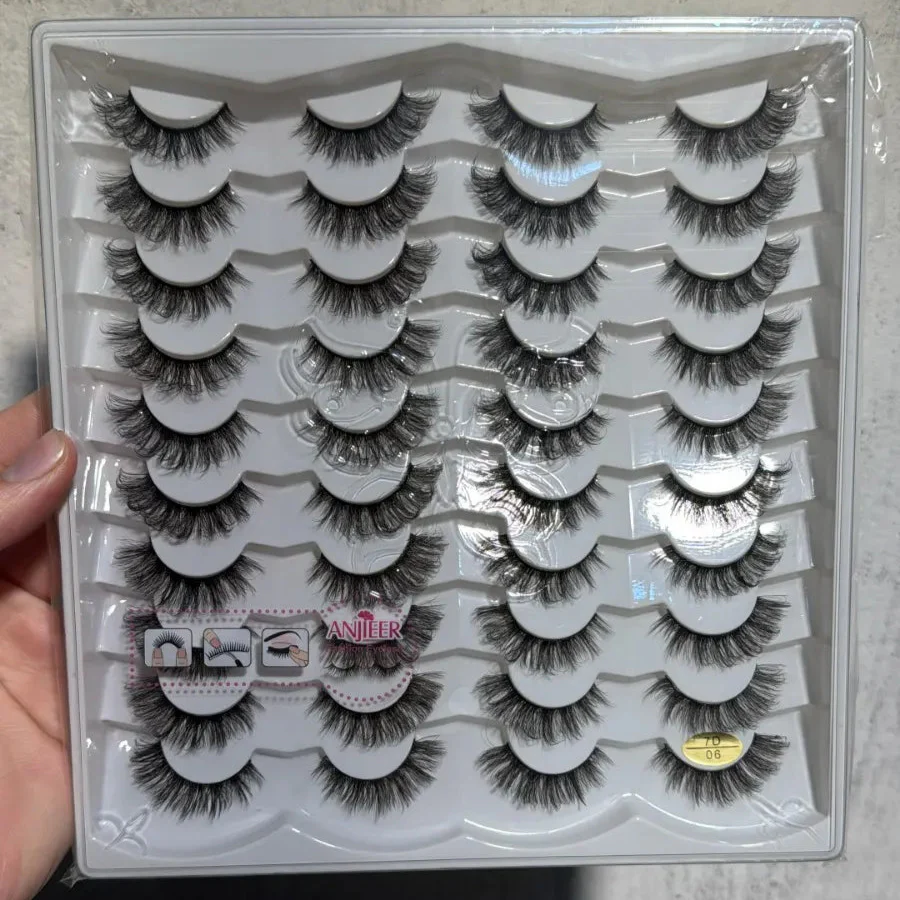 Anjieer Fashion Eyelashes 20pairs