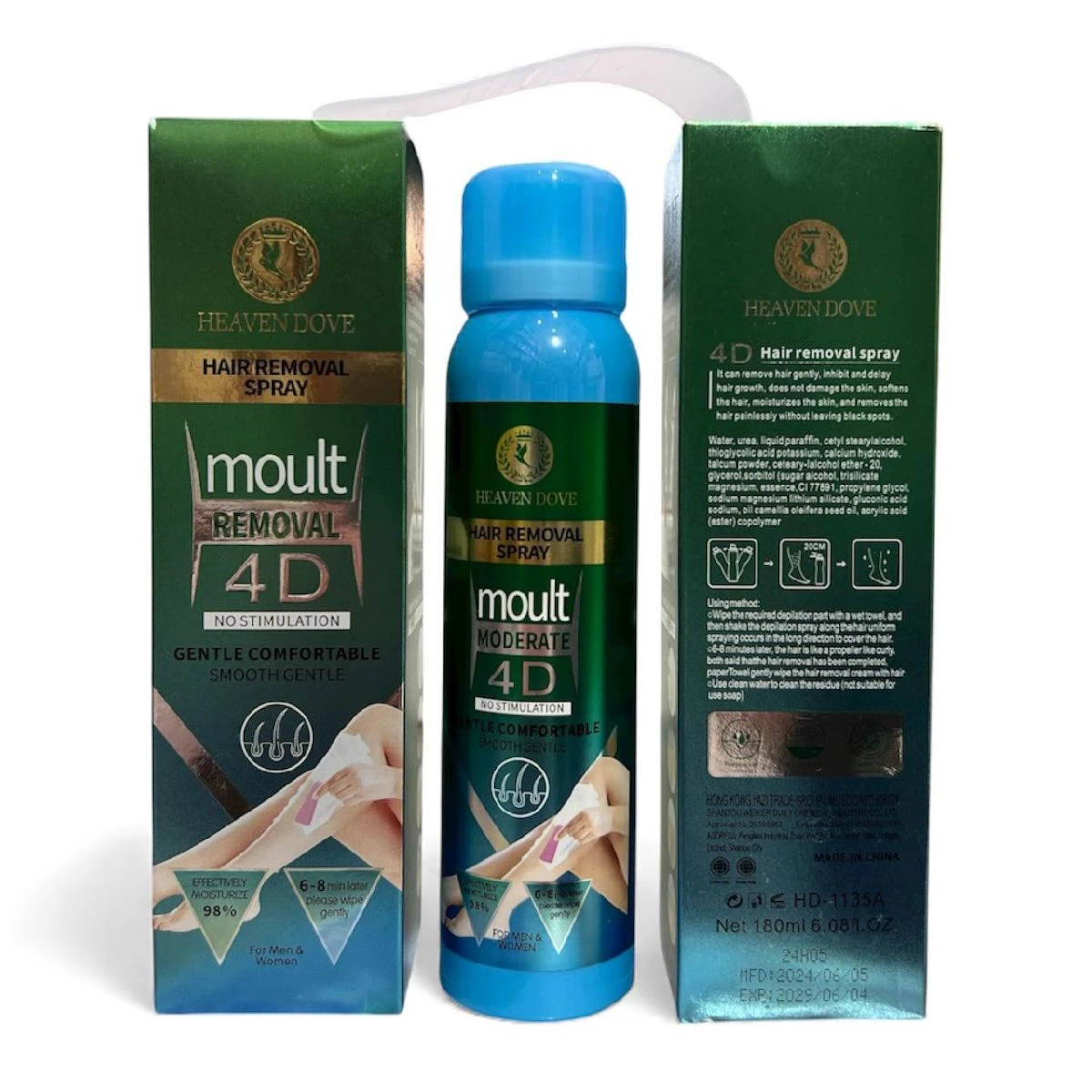 Heaven Dove Hair Removal Cream Moult 4D Gentle Comfortable 100ML