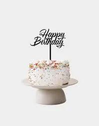 Birthday Celebration Cake Toper Acryllic