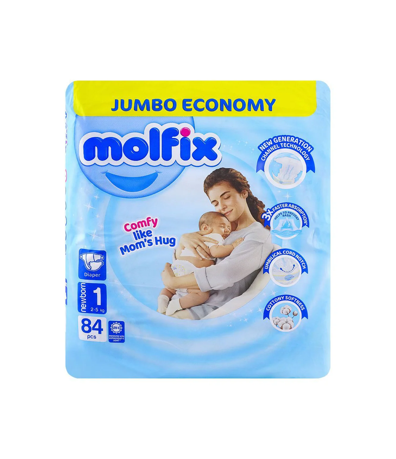 Molfix Baby Diapers 1 NB 78P