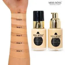 Miss Rose Foundation 7601-016 Black Natural 30ml