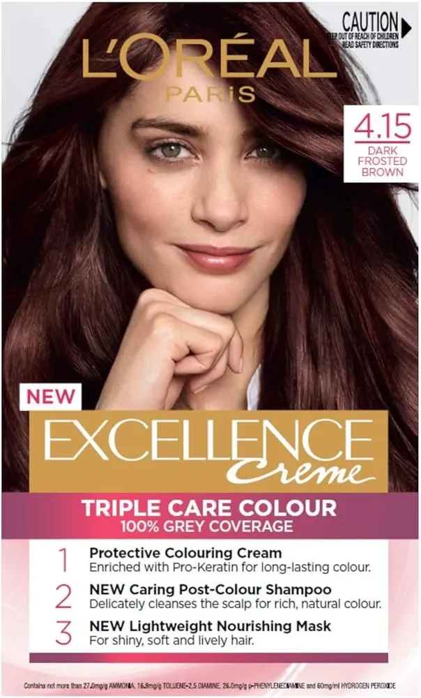 Loreal Excellence Hair Color 4.15 Dark Froasted Brown