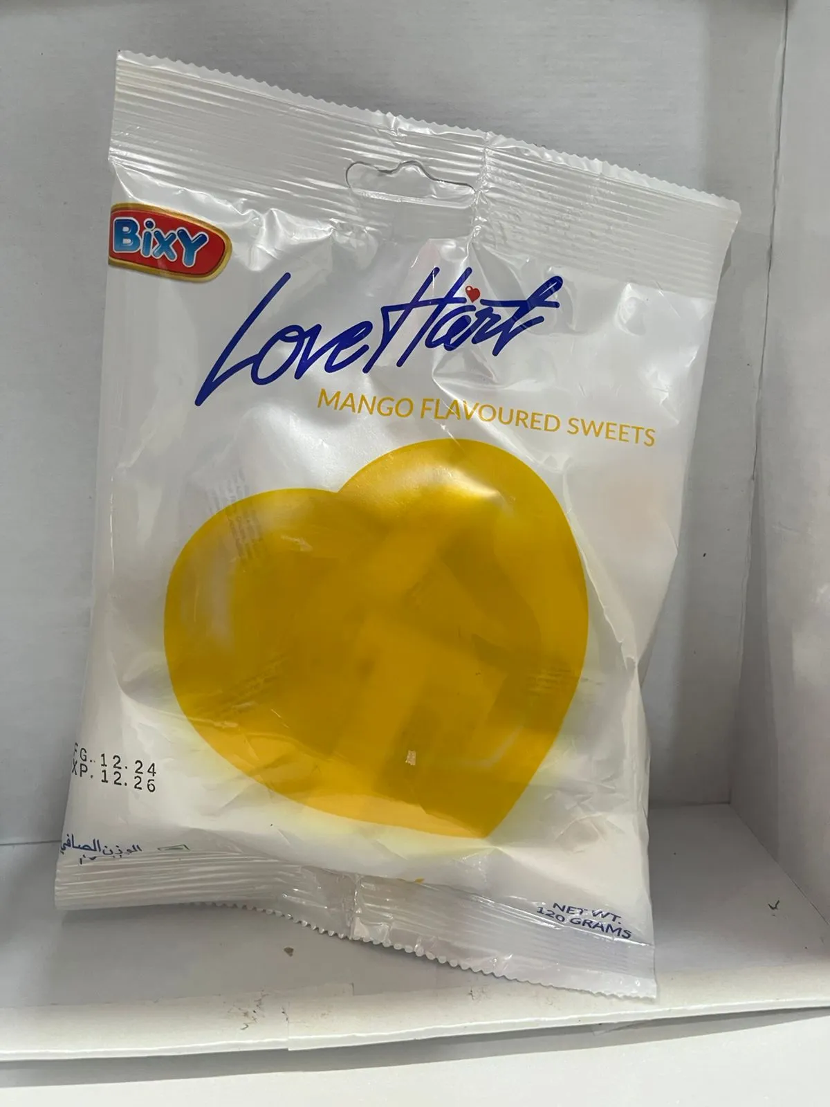Bixy Love Heart Candy Mango 120G