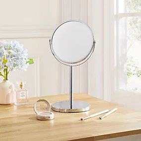 Cosmetic Mirror Round With Stand 360 Rotate L AB-08B