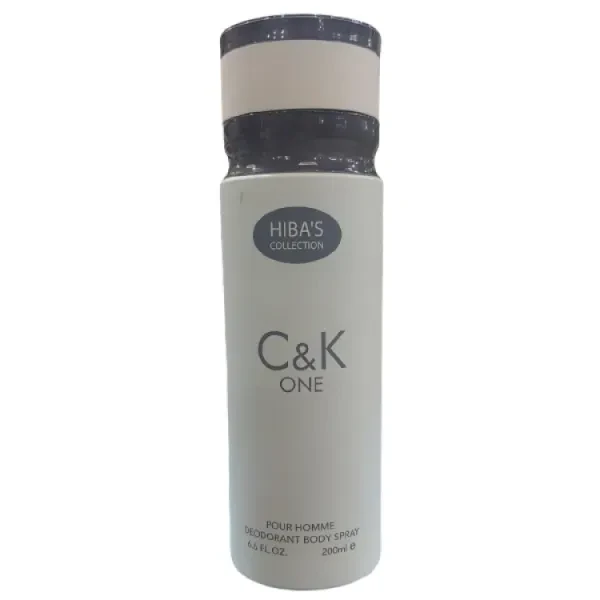 Hiba's Collection Deodorant Body Spray Homme C And K One 200ML