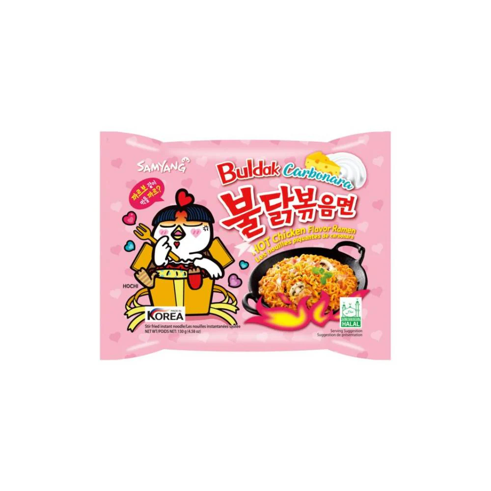 Samyang Noodles Carbonara Pink 130G