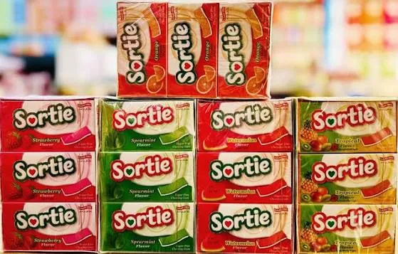 Sortie Gum Strawberry Sugar Free 7pcs