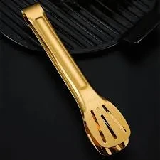 Steel Golden Chimta For Paratas