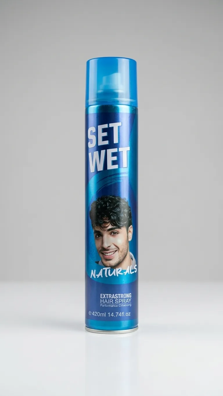 Set Wet Hair Spray Extra Strong Blue 420ML