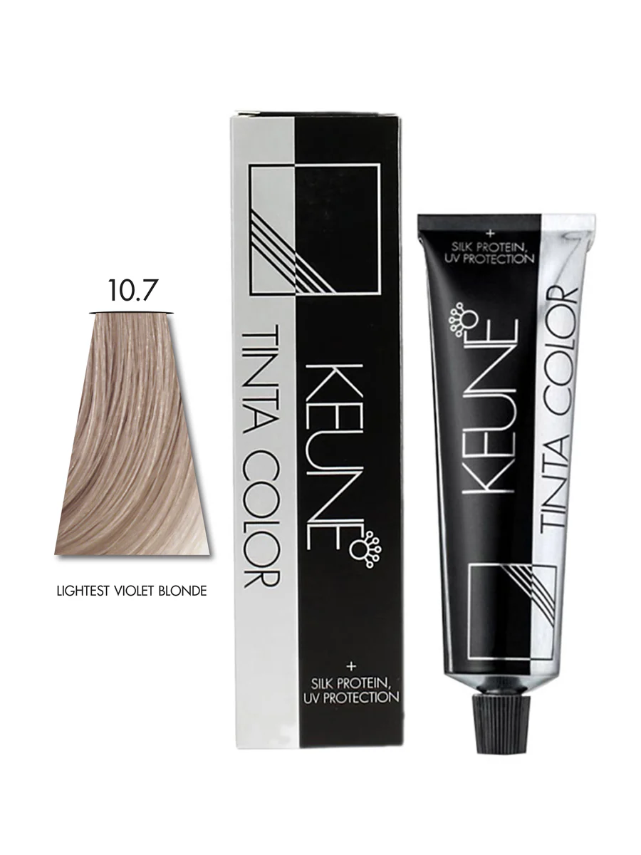 Keune Tinta Hair Color 10.7 Lightest Violet Blonde